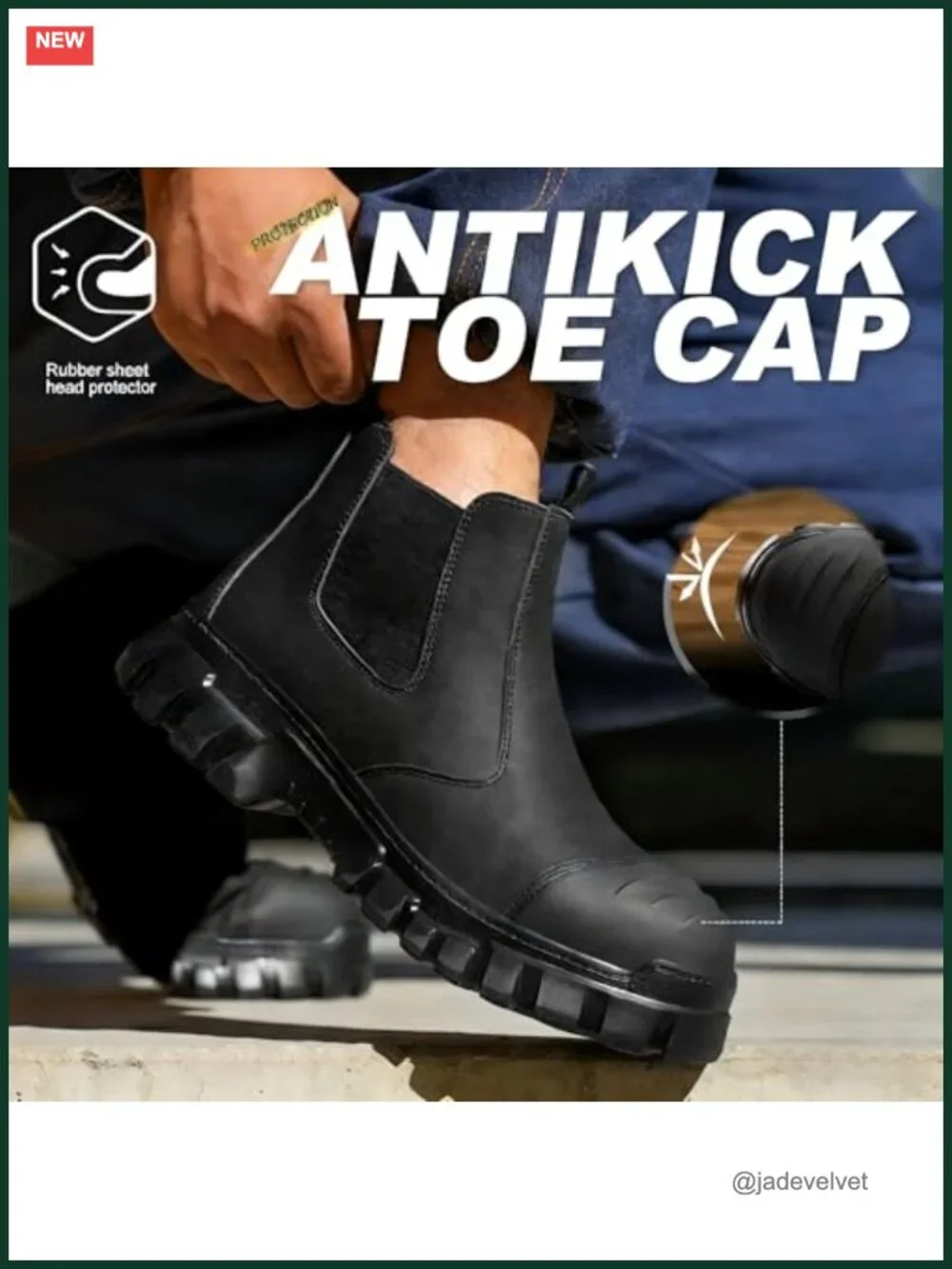 Steel Toe Boots, Waterproof Lightweight Work Boots, Non-slip Industrial Safety